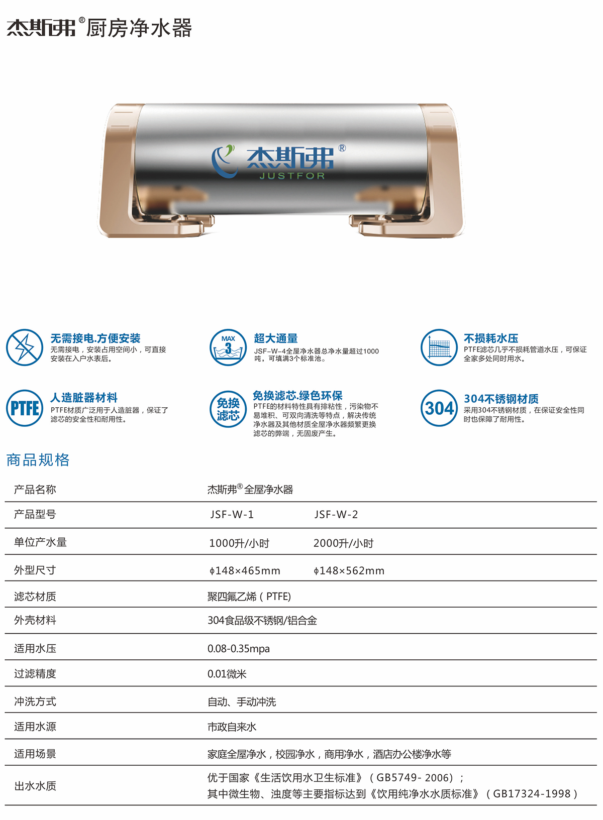 杰斯弗熱水凈水器（JSF-W-1、JSF-W-2）-1